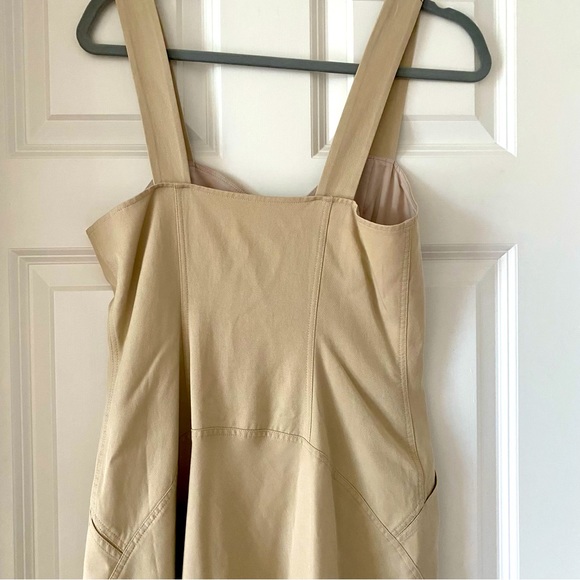 A.L.C. Varelli Women’s Button Front Midi Dress Khaki Tan Size 4 - Picture 8 of 13